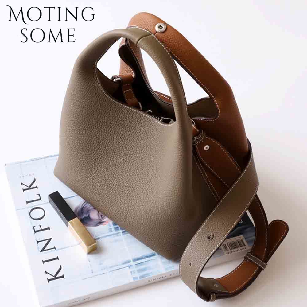 Women Bags On Sale - Motingsome Patchwork Style Women Bucket Bag