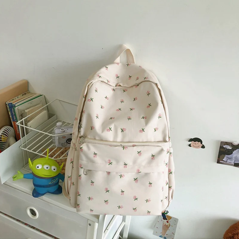 Women Bags Deals - Preppy Style Canvas Backpacks Shoulder Bags