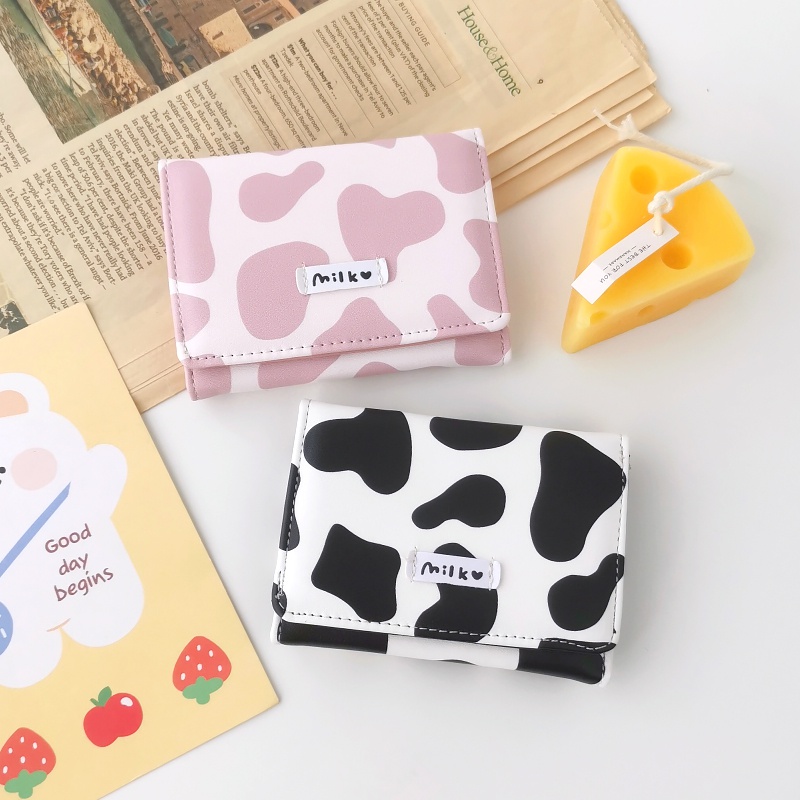 Women Bags Flipkart - 1Pc Cute Cow Print Women's Wallet