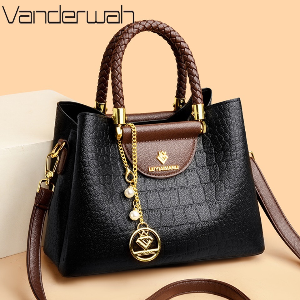 Women Bags On Sale - Woven Handle Genuine Brand High Quality