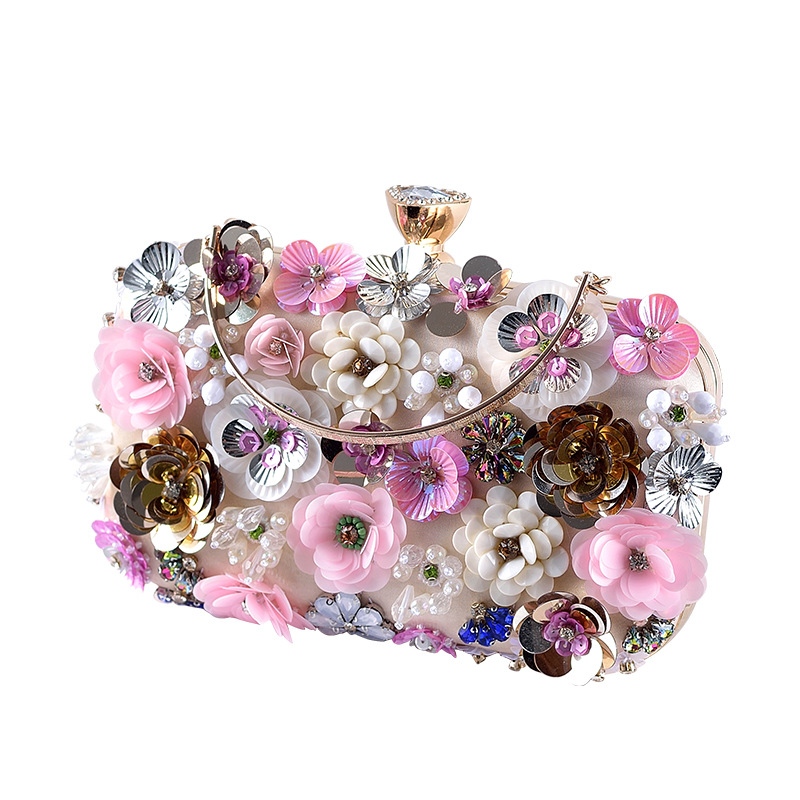 Women Bags On Sale - Fashion Women Bags Flower Diamonds Embroidery