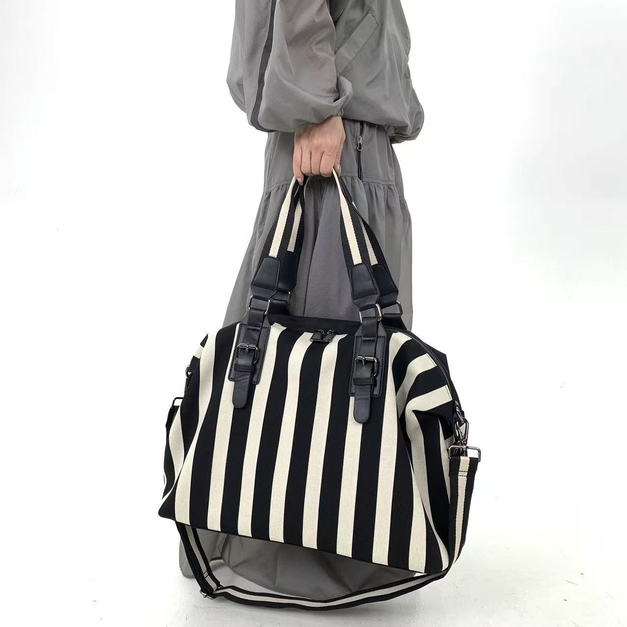 Ladies' fashionable striped ve - Women Bags Deals review and price