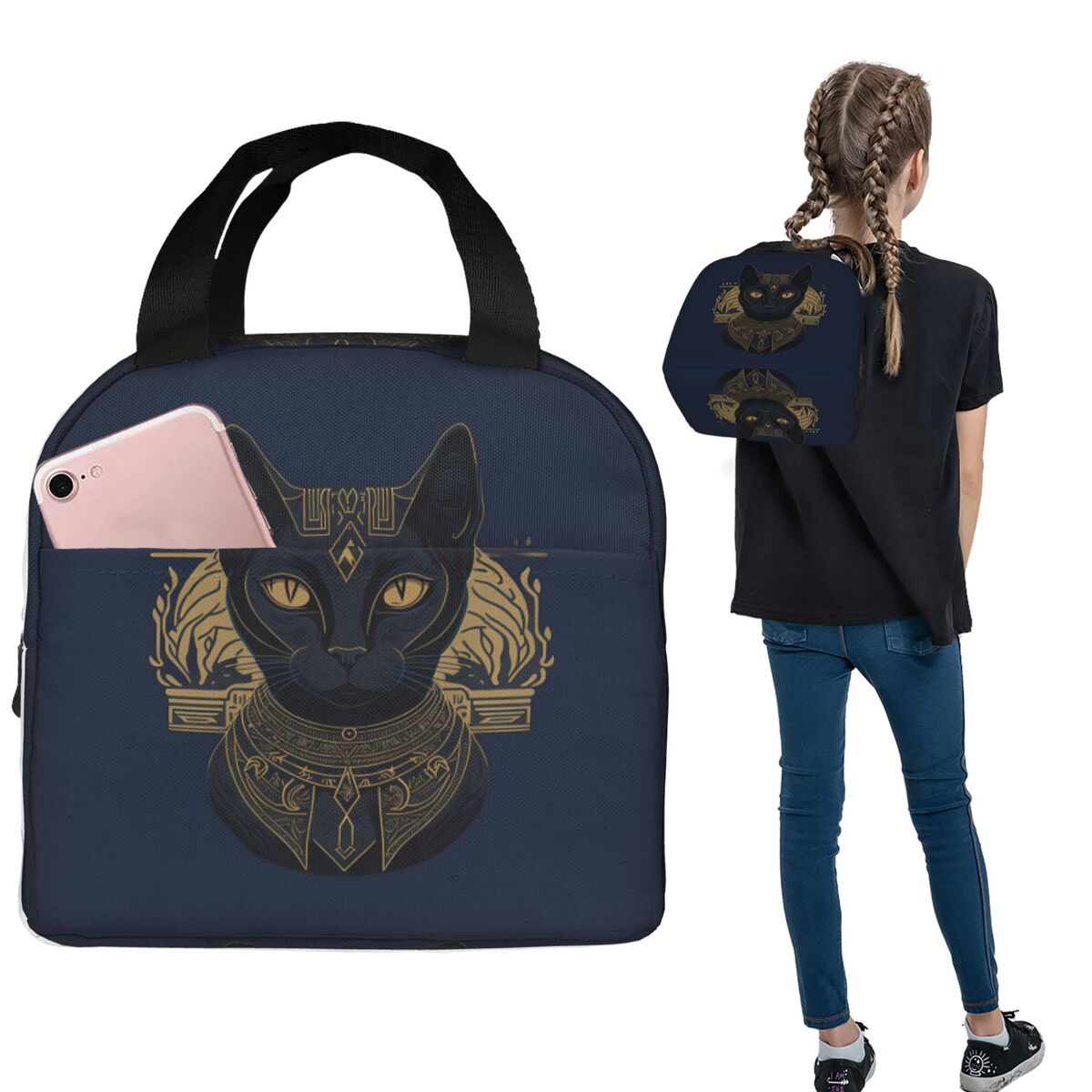 Egypt Black Cute Funny Cat Vin - Women Bags In Egypt review and price