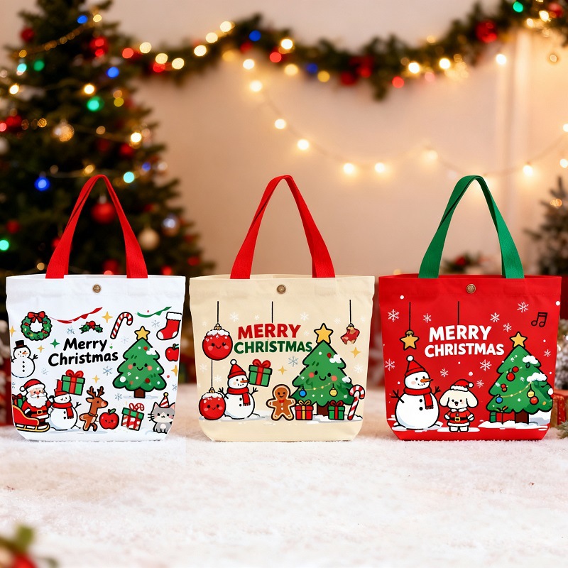 Christmas Tote Gift Bag Snowma - Women'S Bags Holiday review and price