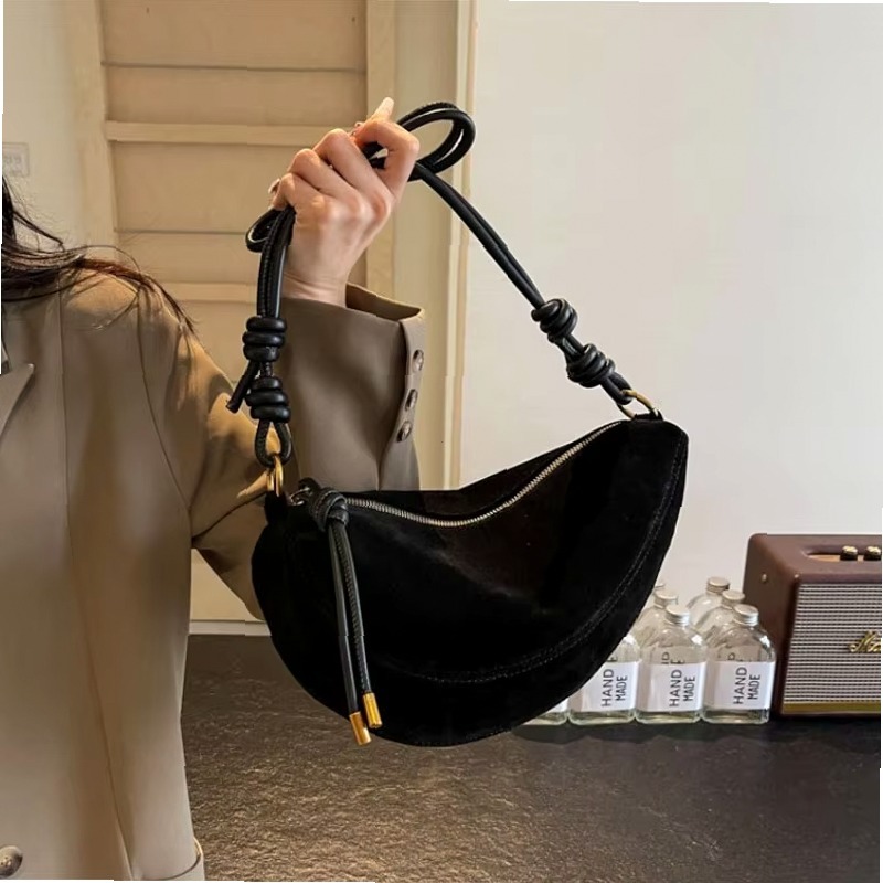Faux Suede Dumpling Shoulder B - Women Bags Discount review and price