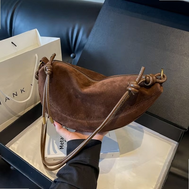 Faux Suede Dumpling Shoulder B - Women Bags Discount review and price