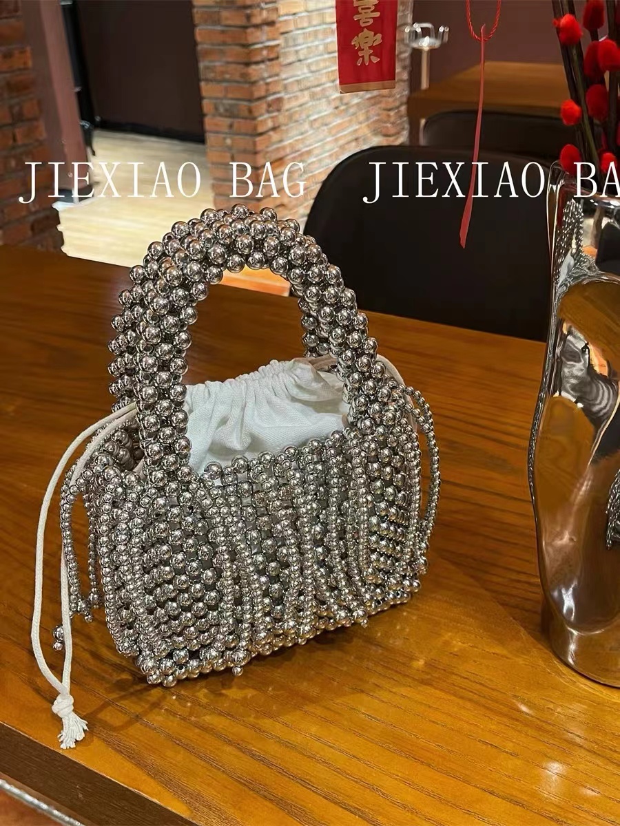 Silver Beads Beading Woven Han - Women'S Bags Holiday review and price