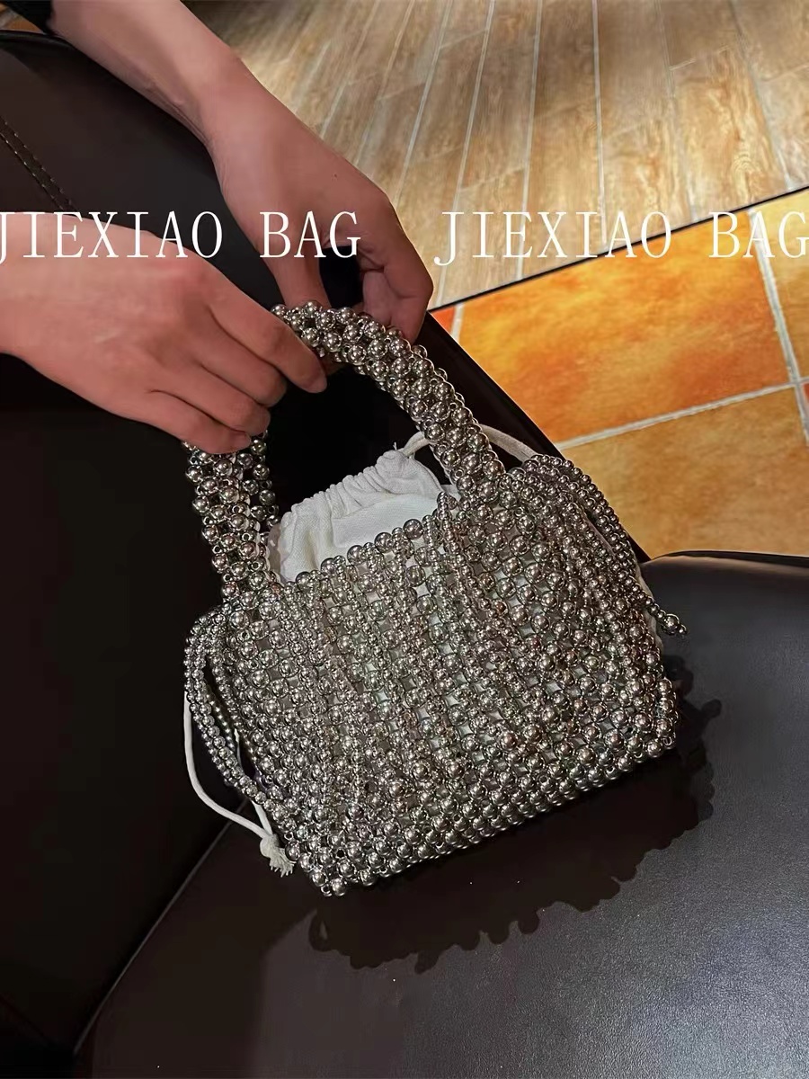 Silver Beads Beading Woven Han - Women'S Bags Holiday review and price