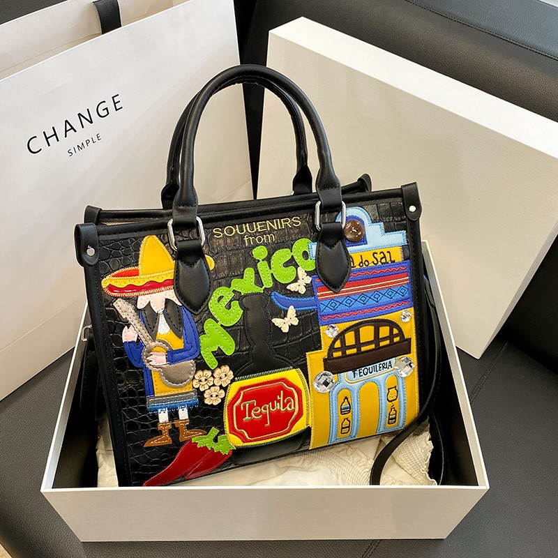 Design Patchwork Zipper 2026 H - Women Bags Discount review and price