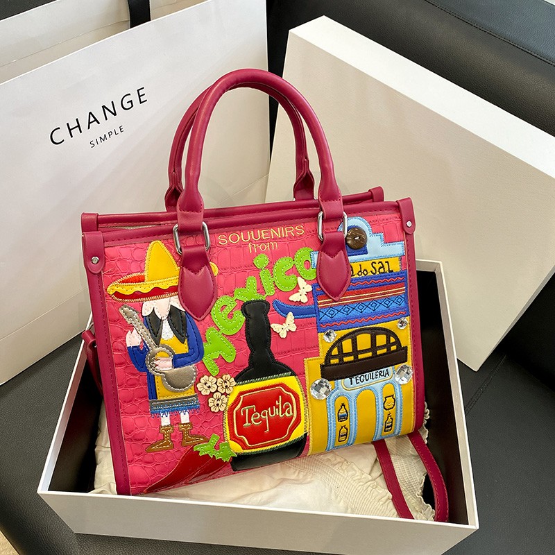 Design Patchwork Zipper 2026 H - Women Bags Discount review and price
