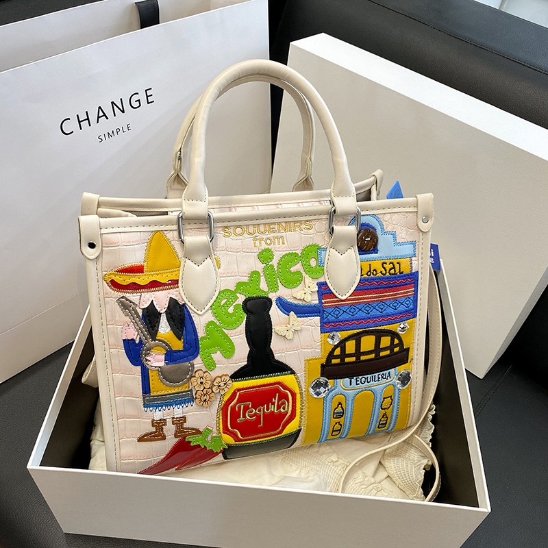 Design Patchwork Zipper 2026 H - Women Bags Discount review and price
