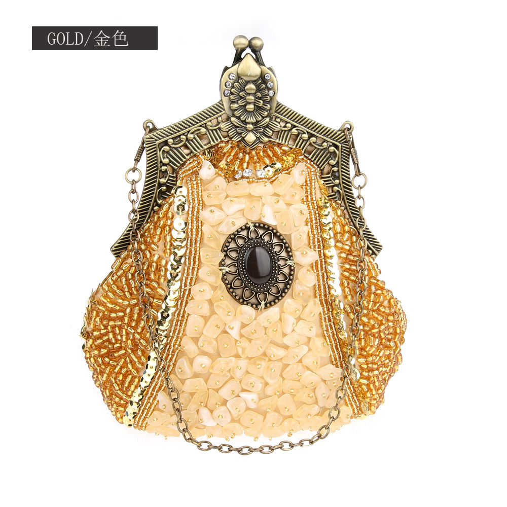 Retro Fashion Pearl Sequin Bea - Women Bags Offers review and price