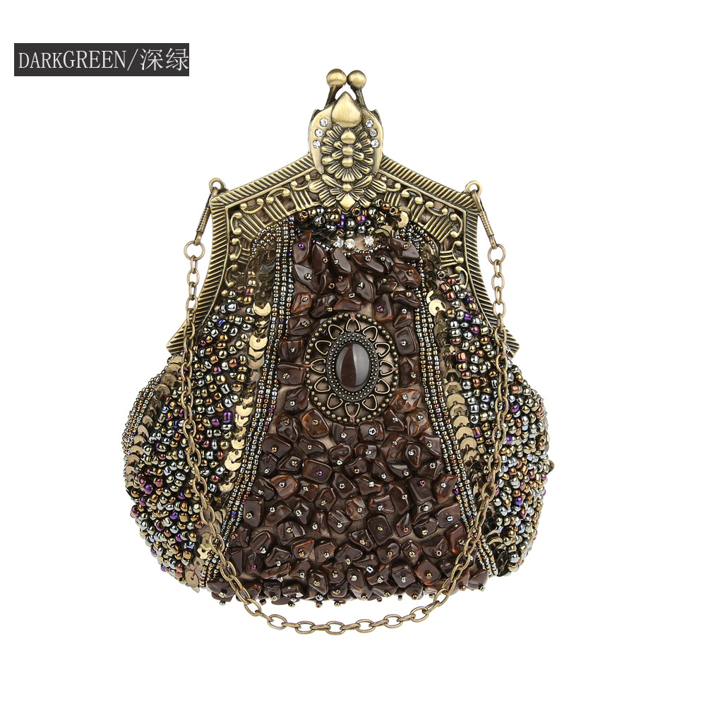 Retro Fashion Pearl Sequin Bea - Women Bags Offers review and price