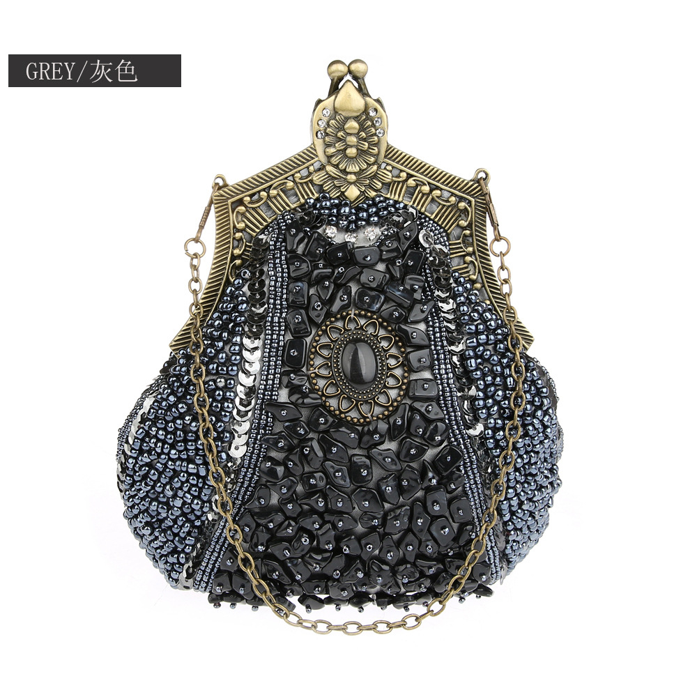 Retro Fashion Pearl Sequin Bea - Women Bags Offers review and price
