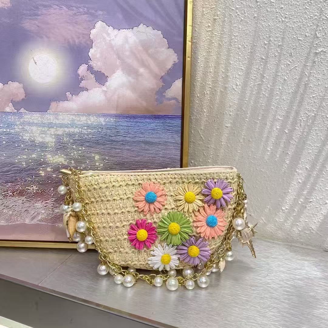 Beads Beading Chain Women Hand - Women'S Bags Holiday review and price