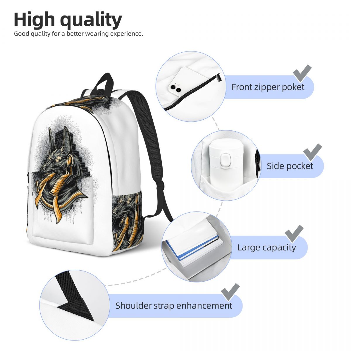 God Anubis Egypt Backpack Stud - Women Bags In Egypt review and price