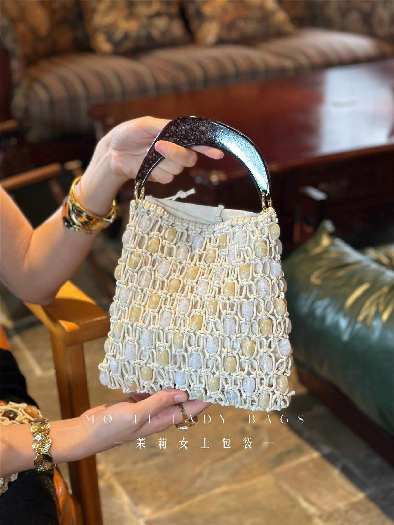 Fashion Beads Beaded Woven Han - Women'S Bags Holiday review and price